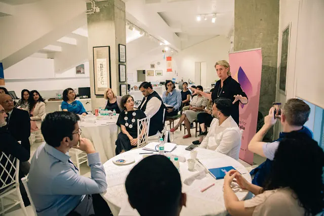 Panel discussion and roundtable photography in Mumbai