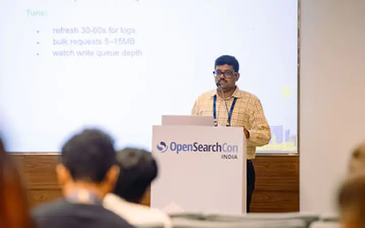 Jio World Convention Centre Event Photographer Stage coverage - OpenSearchCon India 2026 option 3