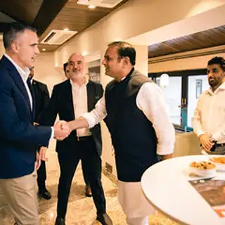 Press Event Photographer Mumbai Formal delegation welcome and handshake