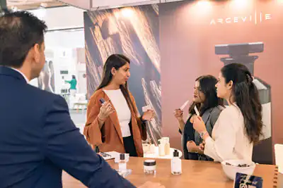 Trade Show Photographer Mumbai Mumbai Photography Product engagement — Argeville at Cosmoprof 2025